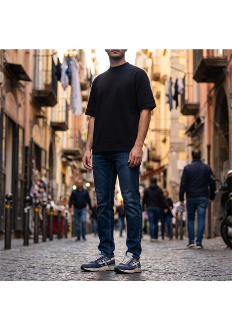 Paolo Pecora Milano Men's Loose Fit Cotton T-Shirt - Black PAOLO PECORA |  | F011 40956685